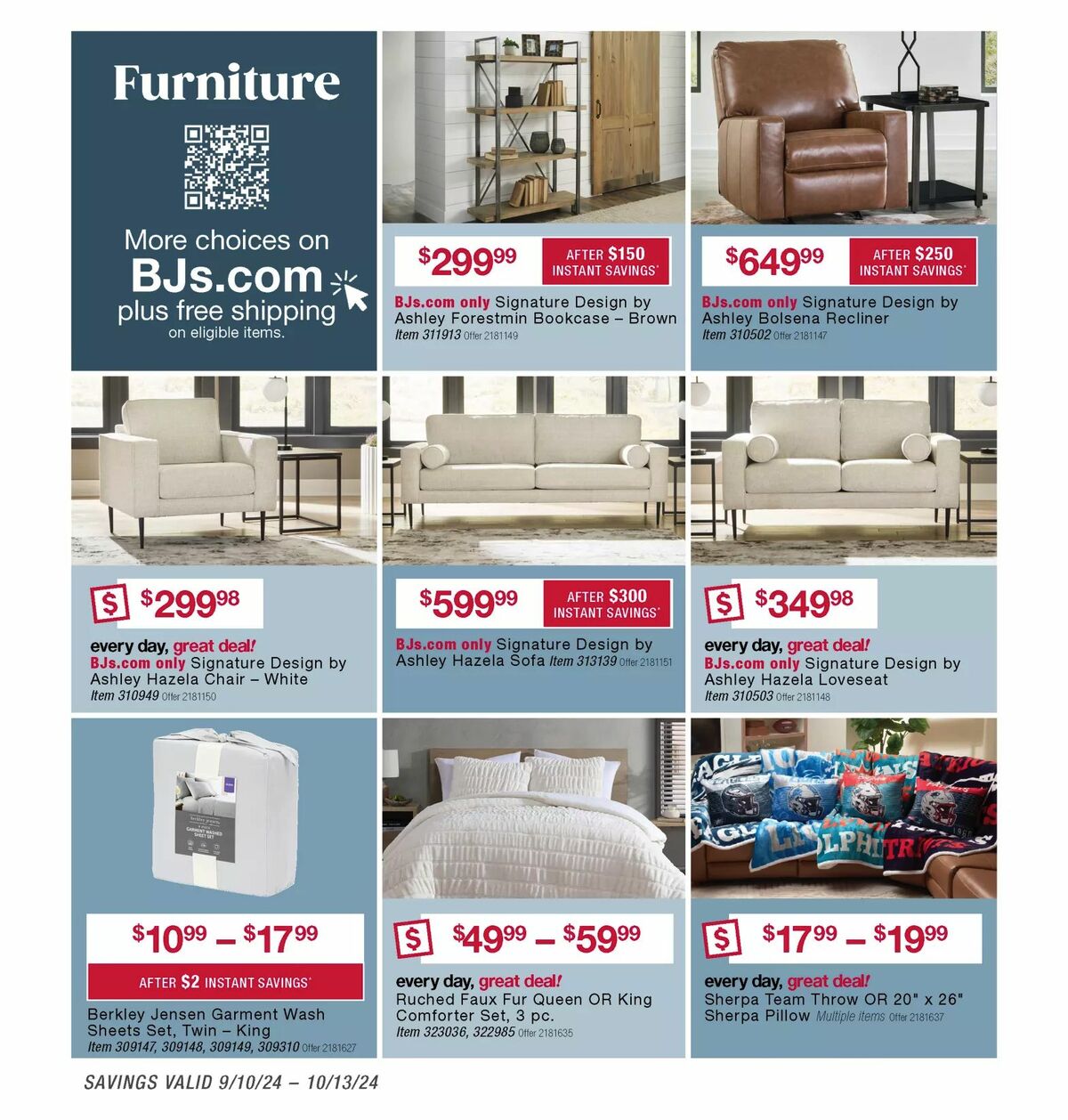 BJ's Wholesale Club Weekly Ad from September 10