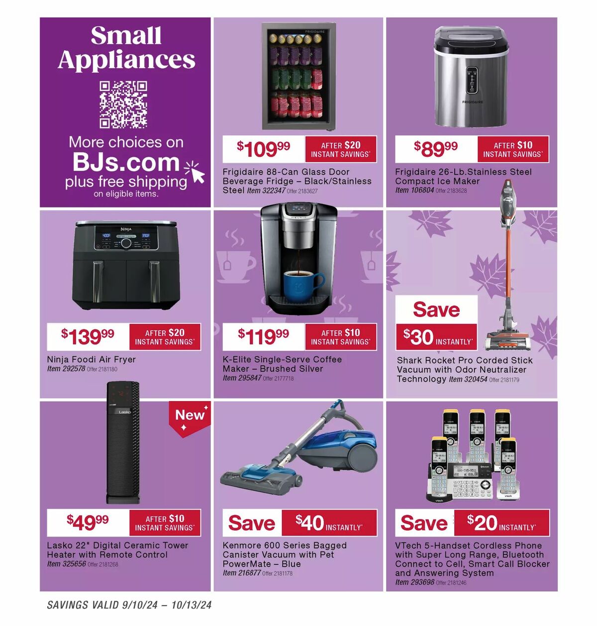 BJ's Wholesale Club Weekly Ad from September 10