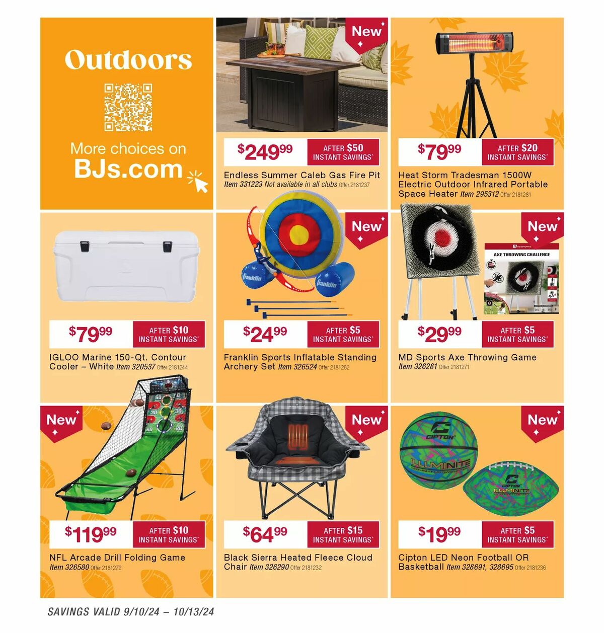 BJ's Wholesale Club Weekly Ad from September 10