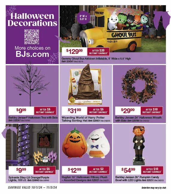 BJ's Wholesale Club Weekly Ad from October 1