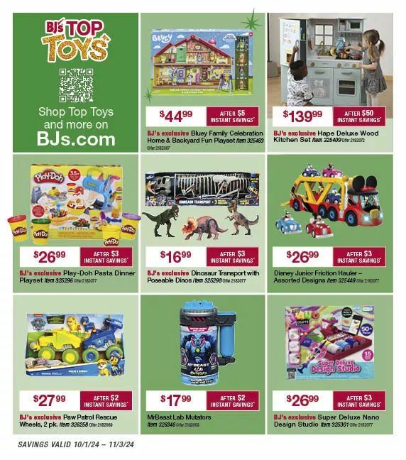 BJ's Wholesale Club Weekly Ad from October 1