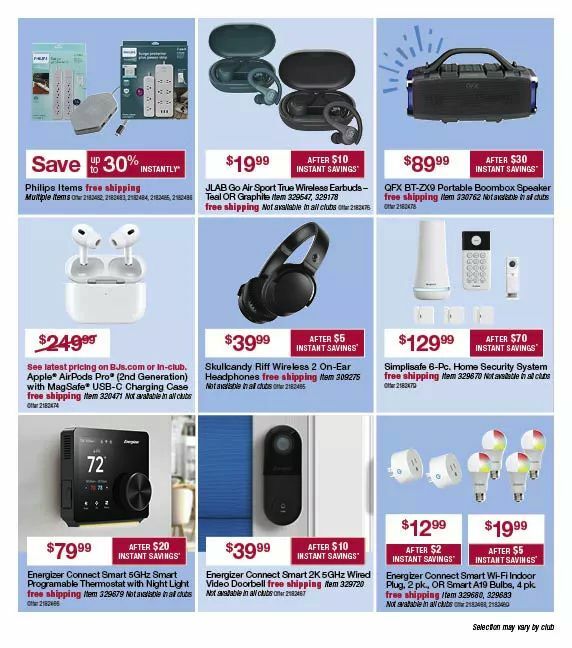 BJ's Wholesale Club Weekly Ad from October 1