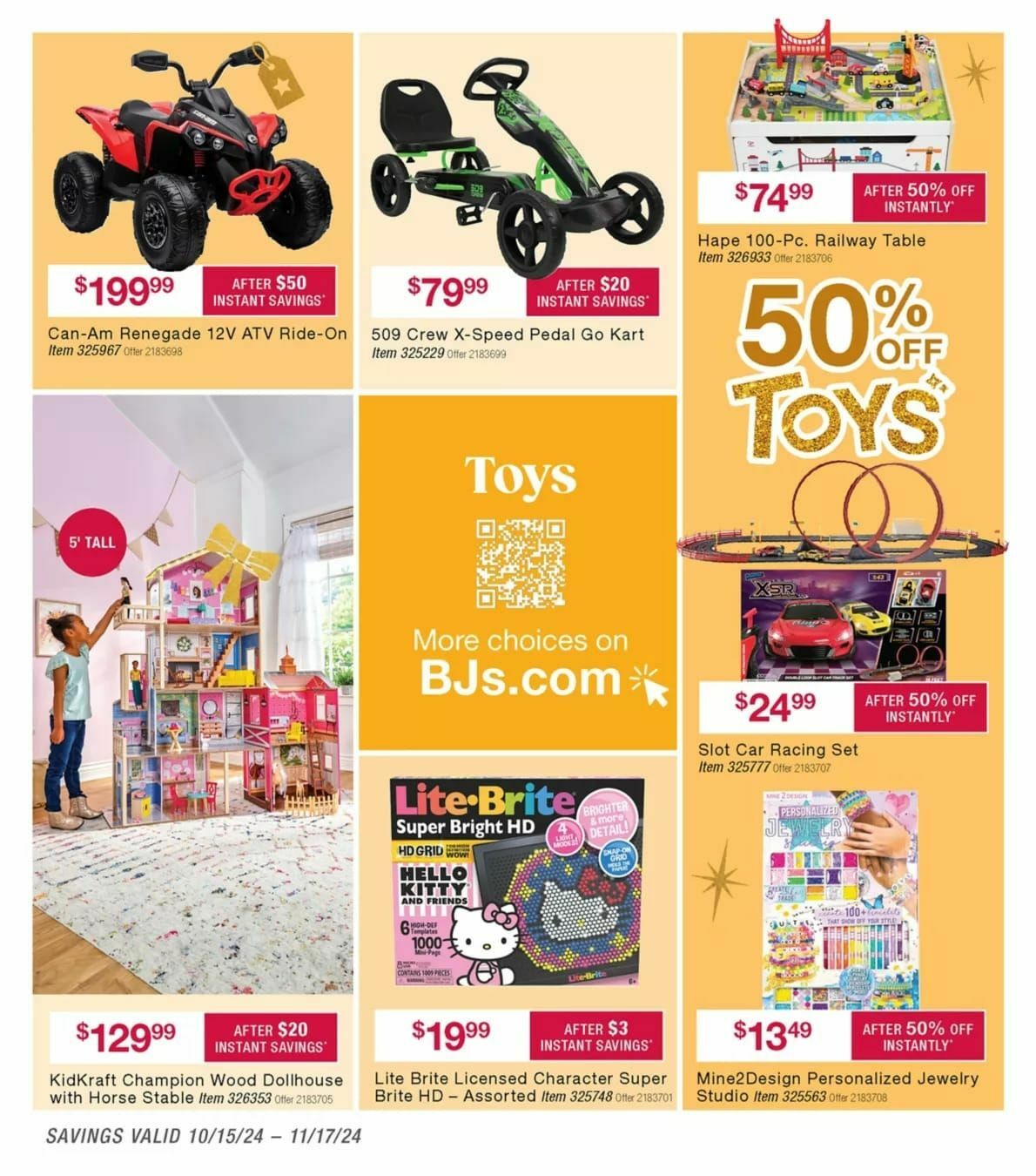 BJ's Wholesale Club Weekly Ad from October 15