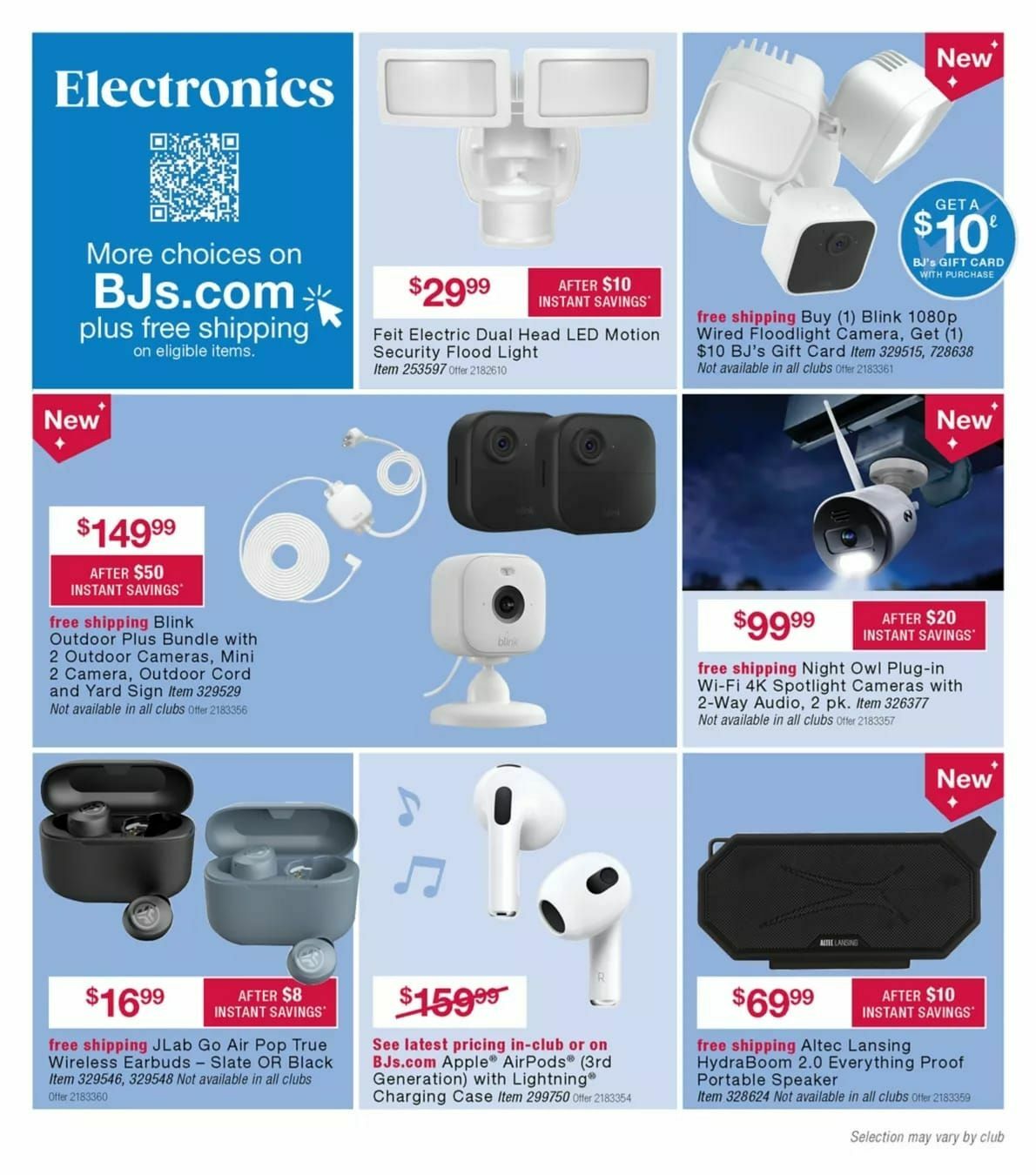 BJ's Wholesale Club Weekly Ad from October 15