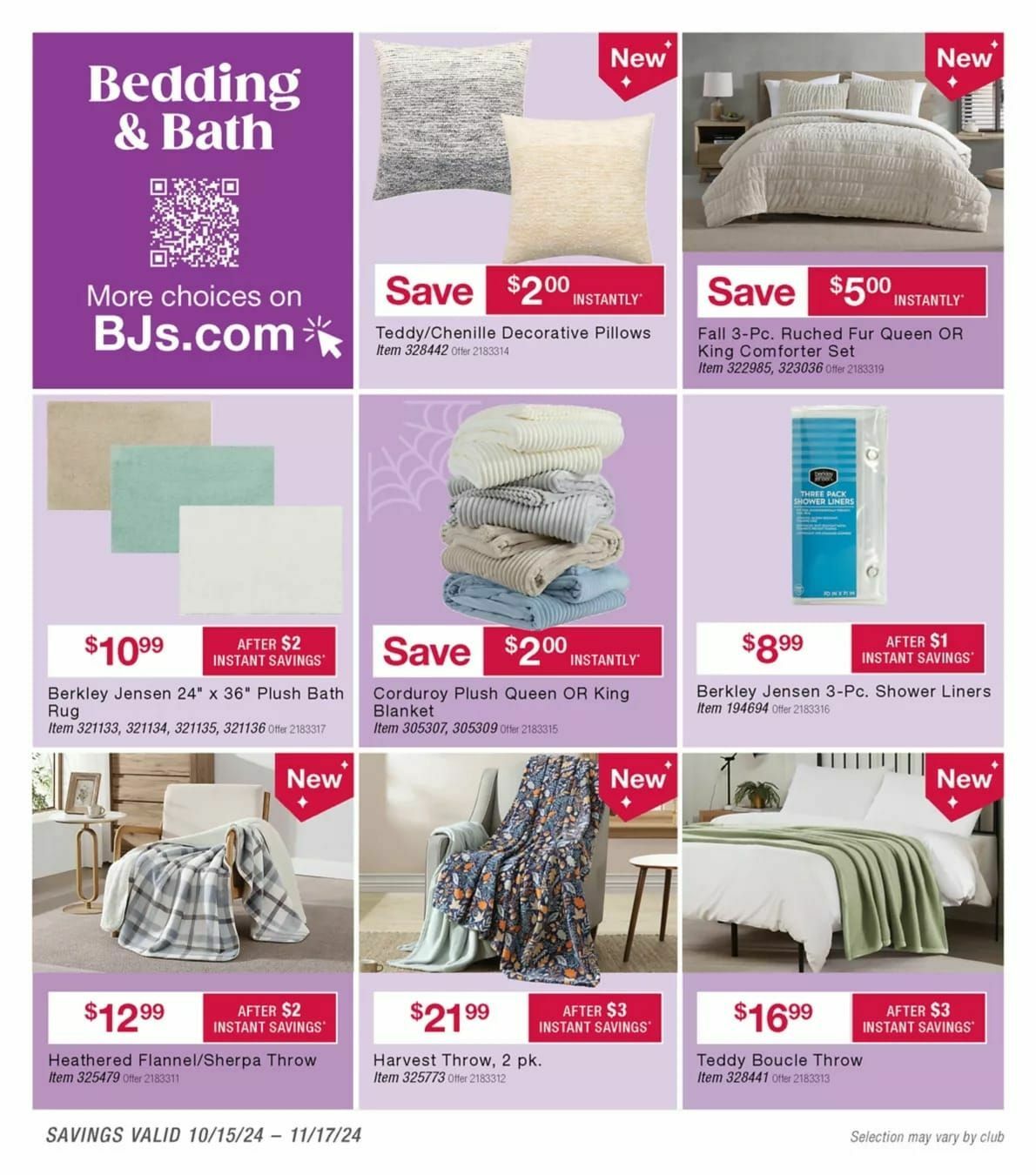 BJ's Wholesale Club Weekly Ad from October 15