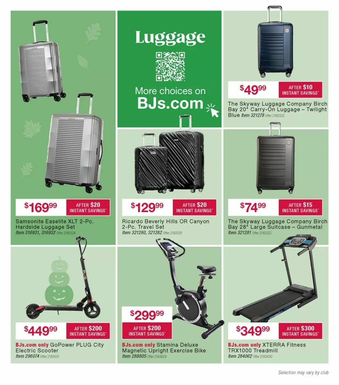 BJ's Wholesale Club Weekly Ad from October 15