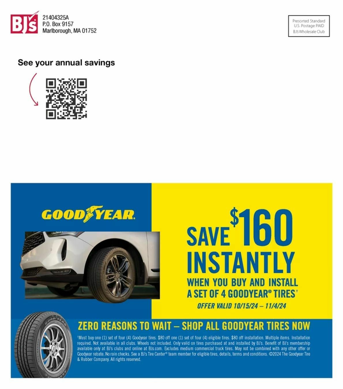 BJ's Wholesale Club Weekly Ad from October 15