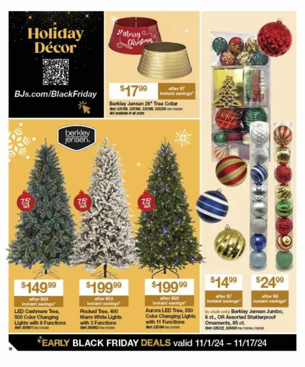 BJ's Wholesale Club Black Friday Weekly Ad from November 1