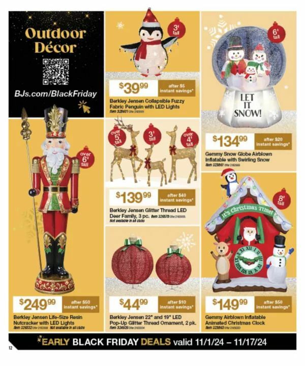 BJ's Wholesale Club Black Friday Weekly Ad from November 1