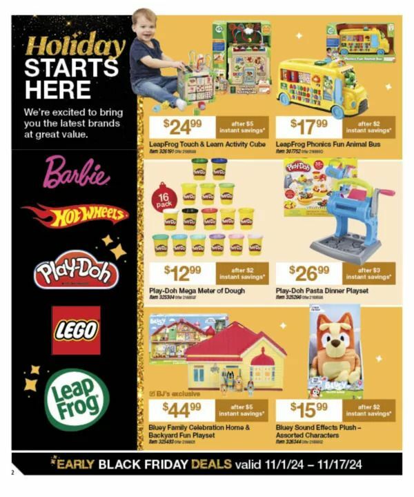 BJ's Wholesale Club Black Friday Weekly Ad from November 1