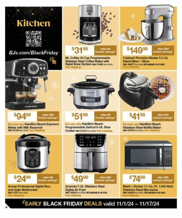 BJ's Wholesale Club Black Friday Weekly Ad from November 1