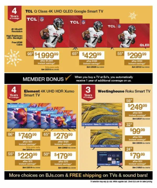 BJ's Wholesale Club Black Friday Weekly Ad from November 1