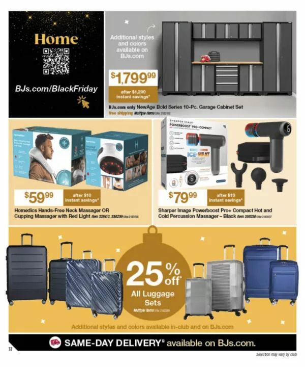 BJ's Wholesale Club Black Friday Weekly Ad from November 1