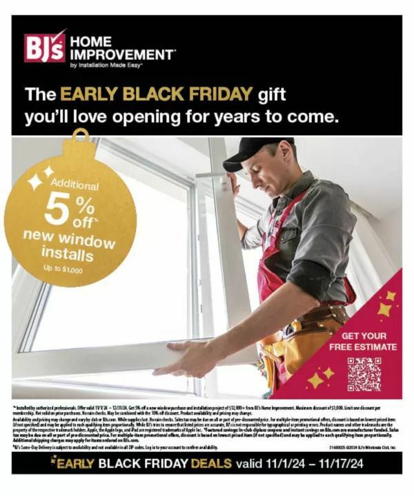 BJ's Wholesale Club Black Friday Weekly Ad from November 1