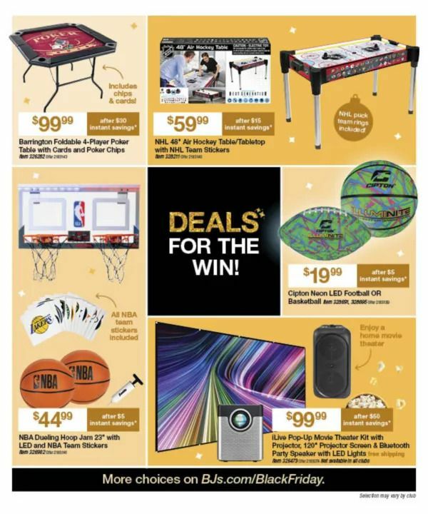 BJ's Wholesale Club Black Friday Weekly Ad from November 1