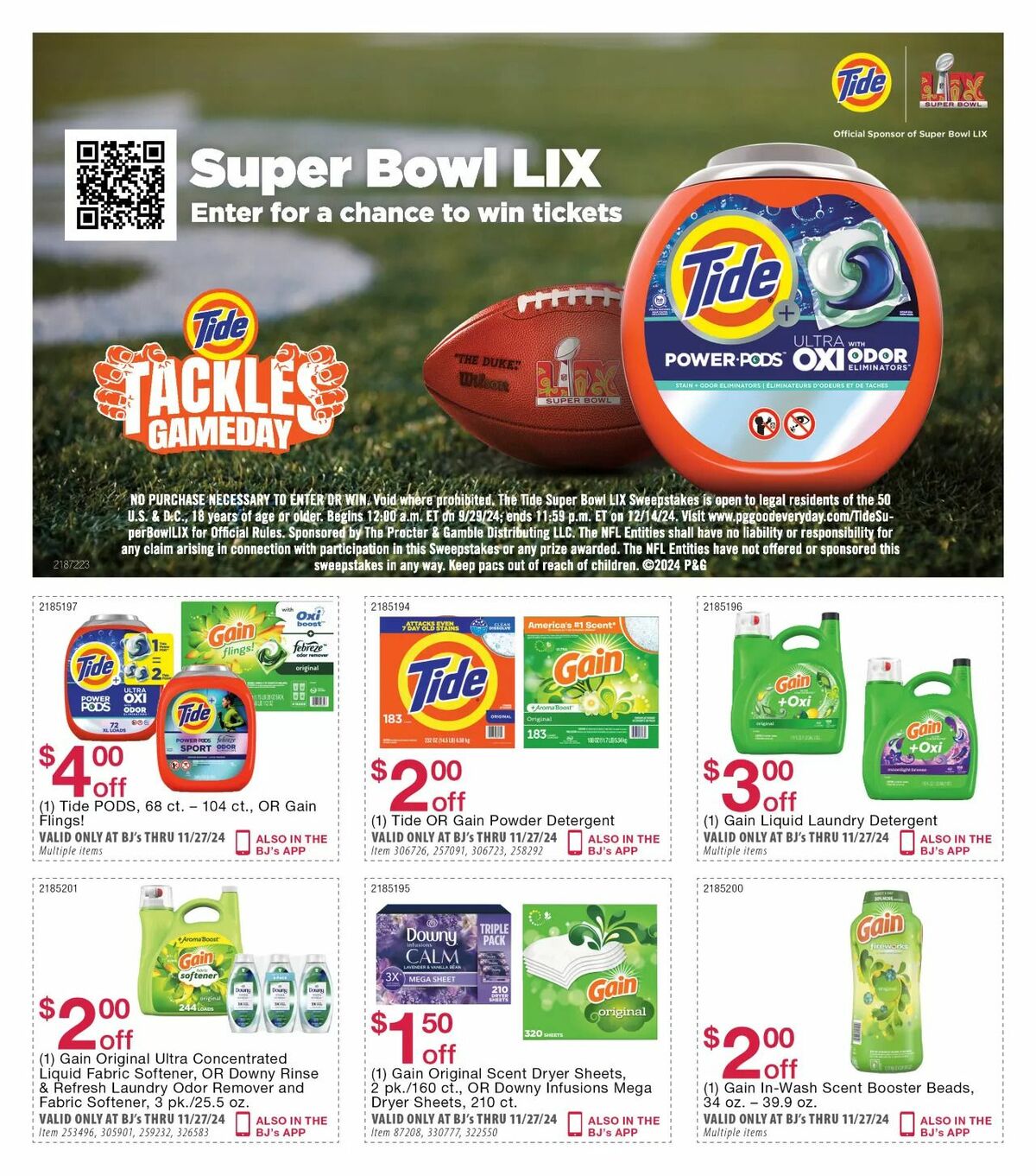 BJ's Wholesale Club Weekly Ad from November 1