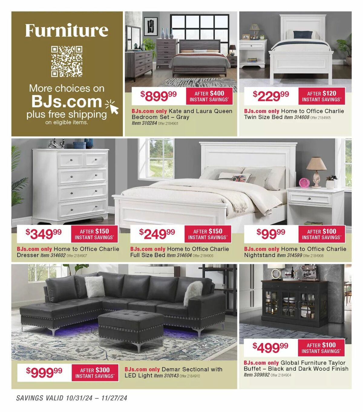 BJ's Wholesale Club Weekly Ad from November 1