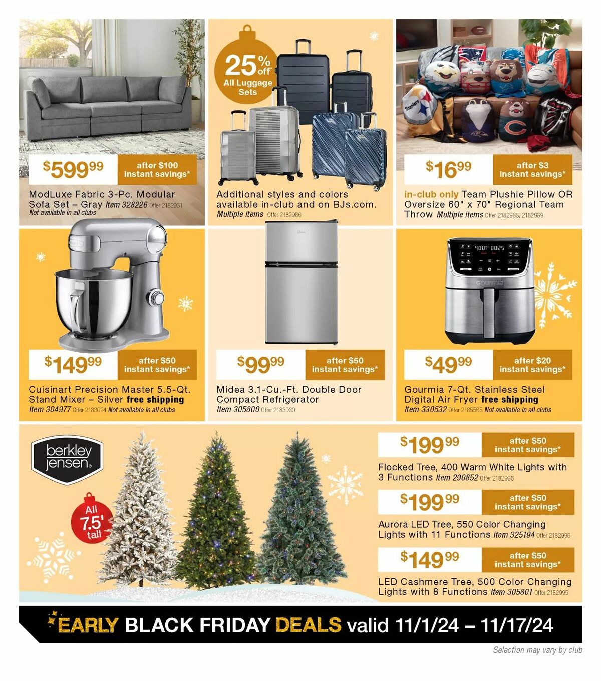 BJ's Wholesale Club Weekly Ad from November 1