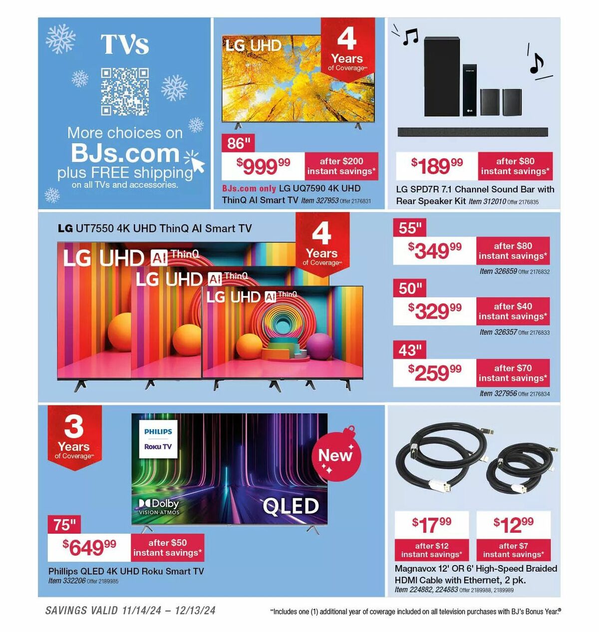 BJ's Wholesale Club Weekly Ad from November 14