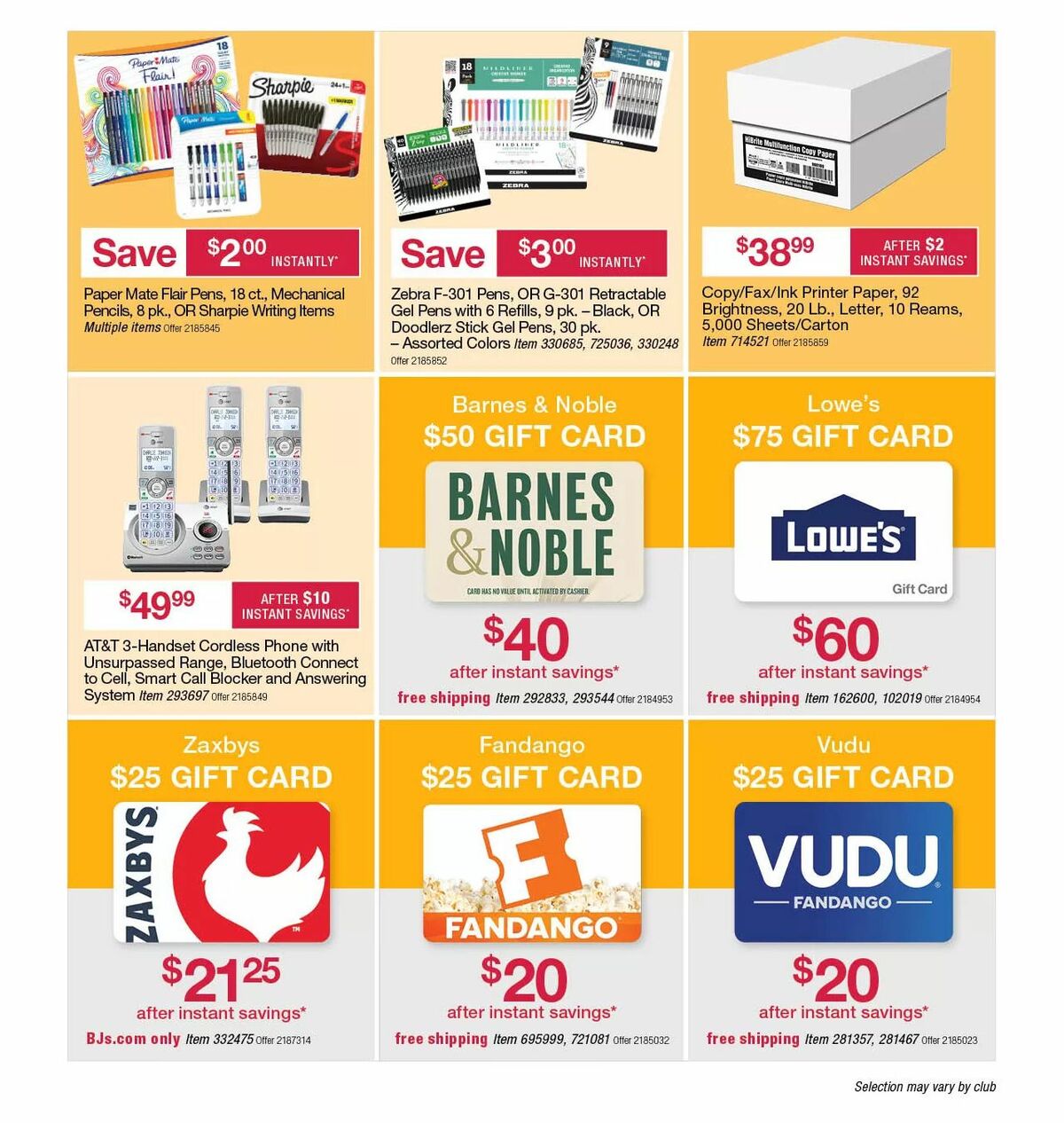 BJ's Wholesale Club Weekly Ad from November 14