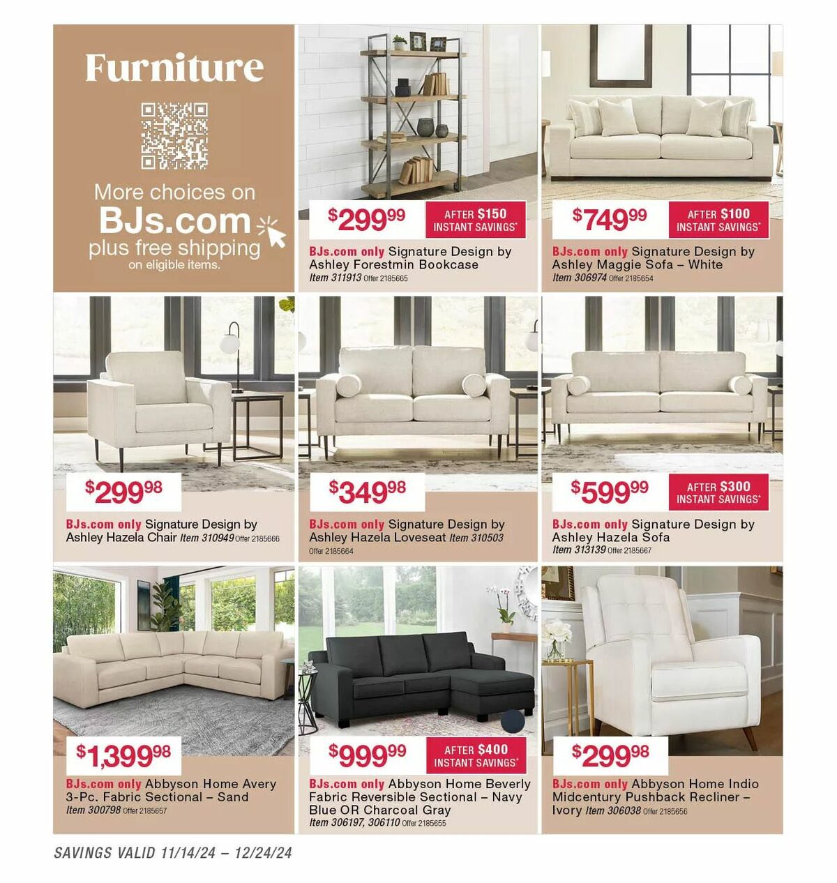 BJ's Wholesale Club Weekly Ad from November 14