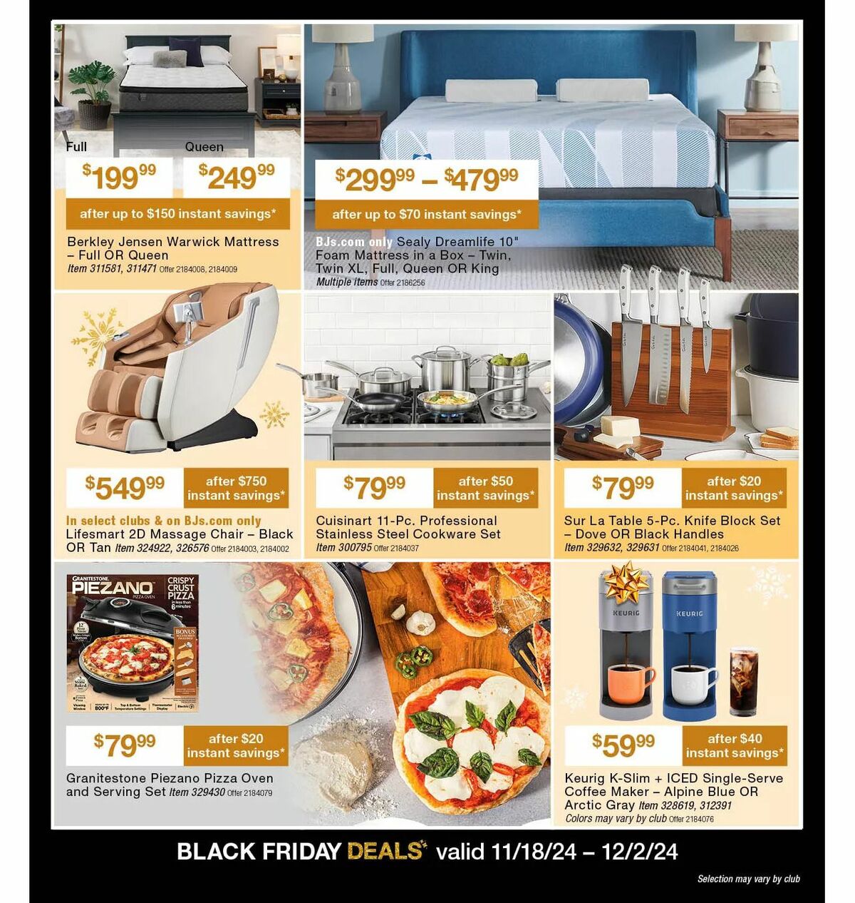 BJ's Wholesale Club Weekly Ad from November 14