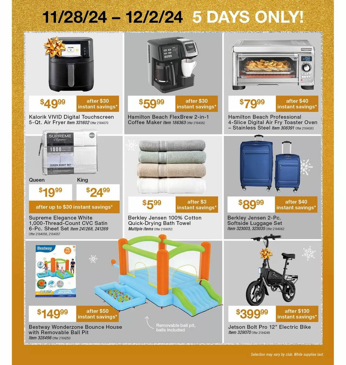 BJ's Wholesale Club Weekly Ad from November 14