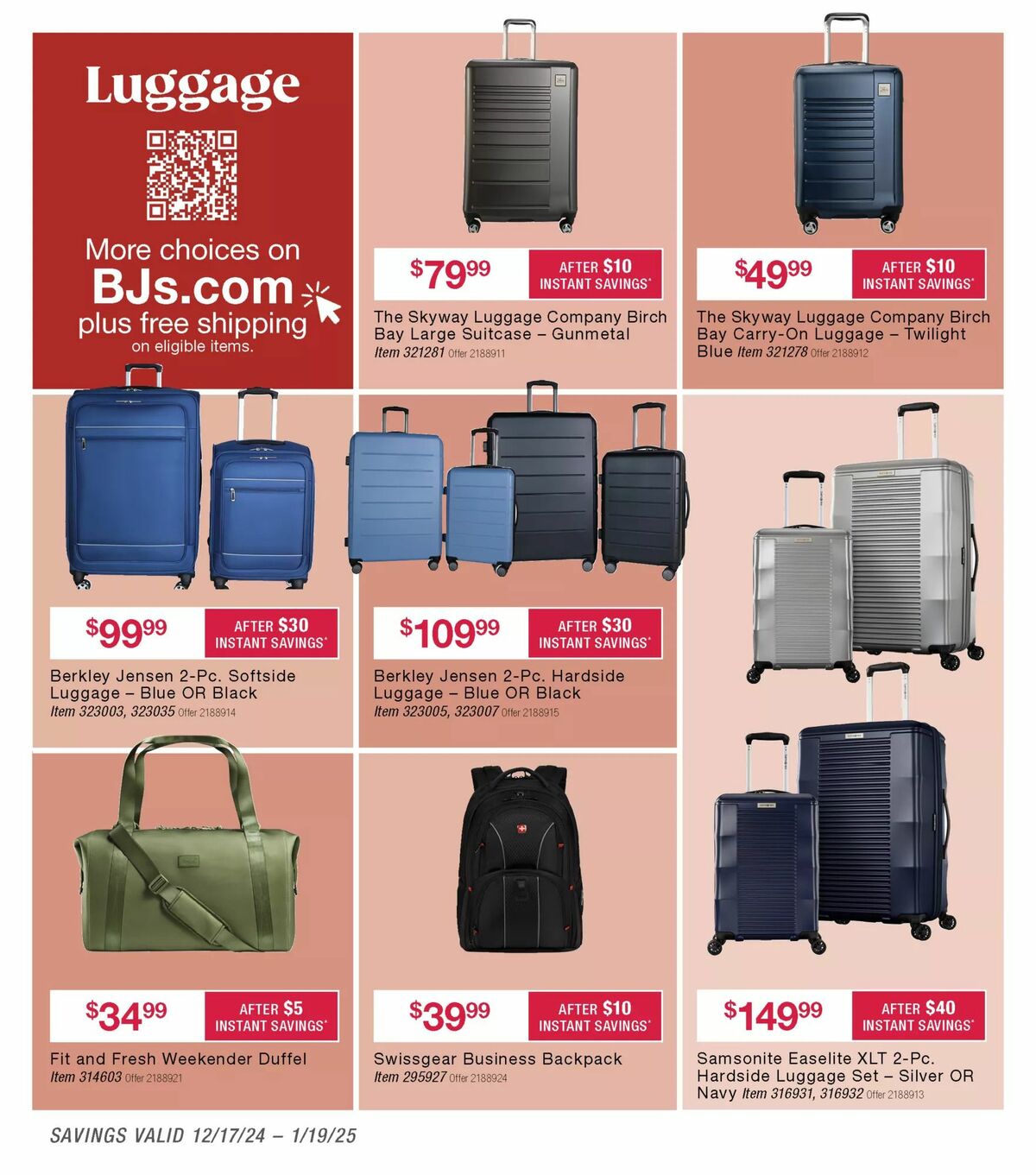 BJ's Wholesale Club Weekly Ad from December 27