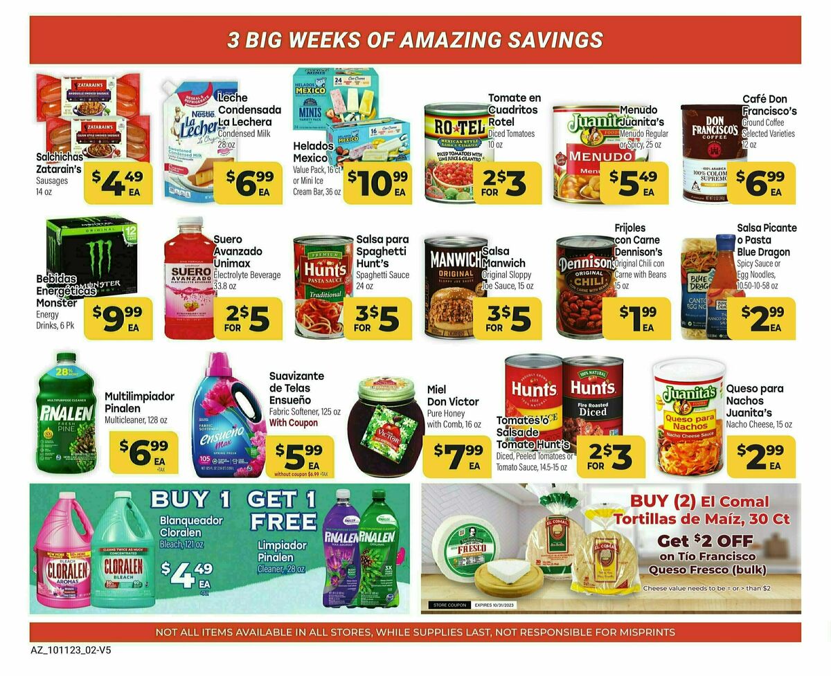 Cardenas Market Weekly Ad from October 11