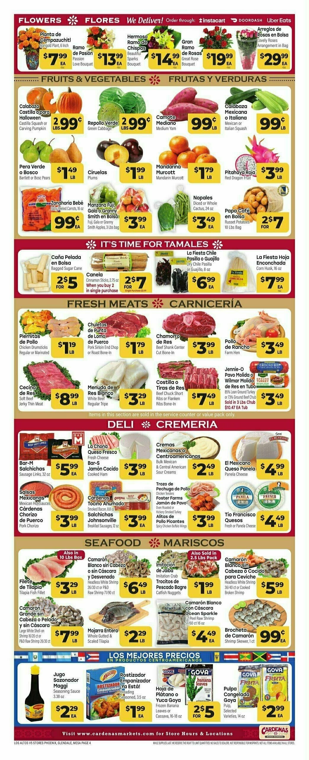 Cardenas Market Weekly Ad from October 18