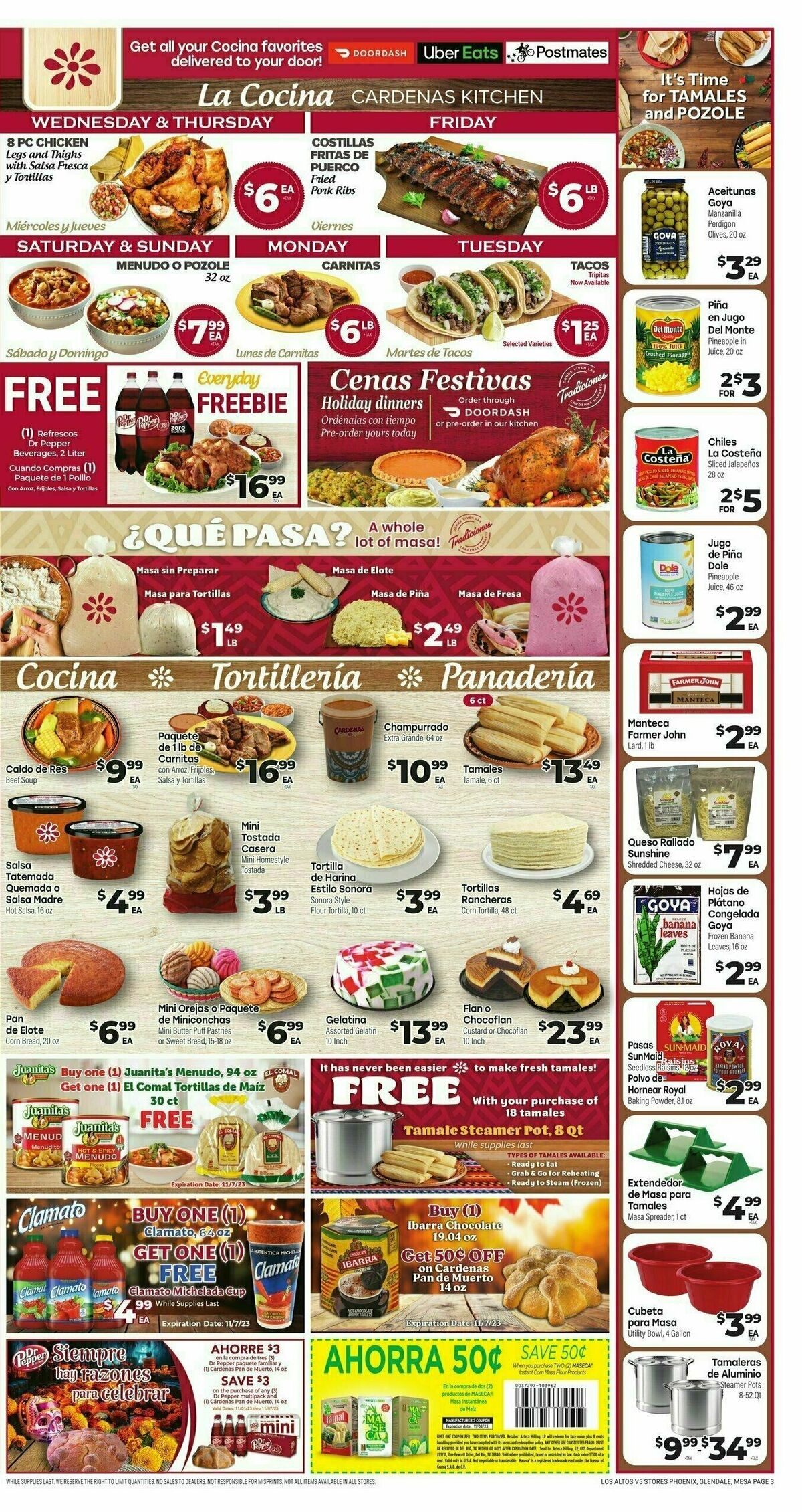 Cardenas Market Weekly Ad from November 1