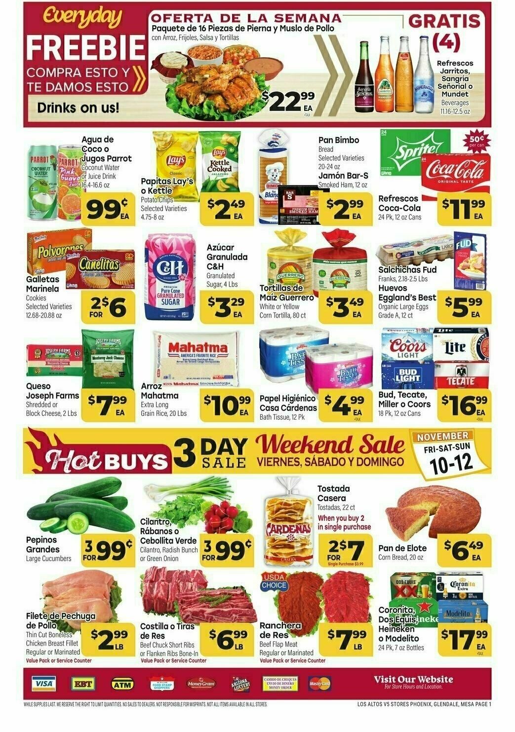 Cardenas Market Weekly Ad from November 8