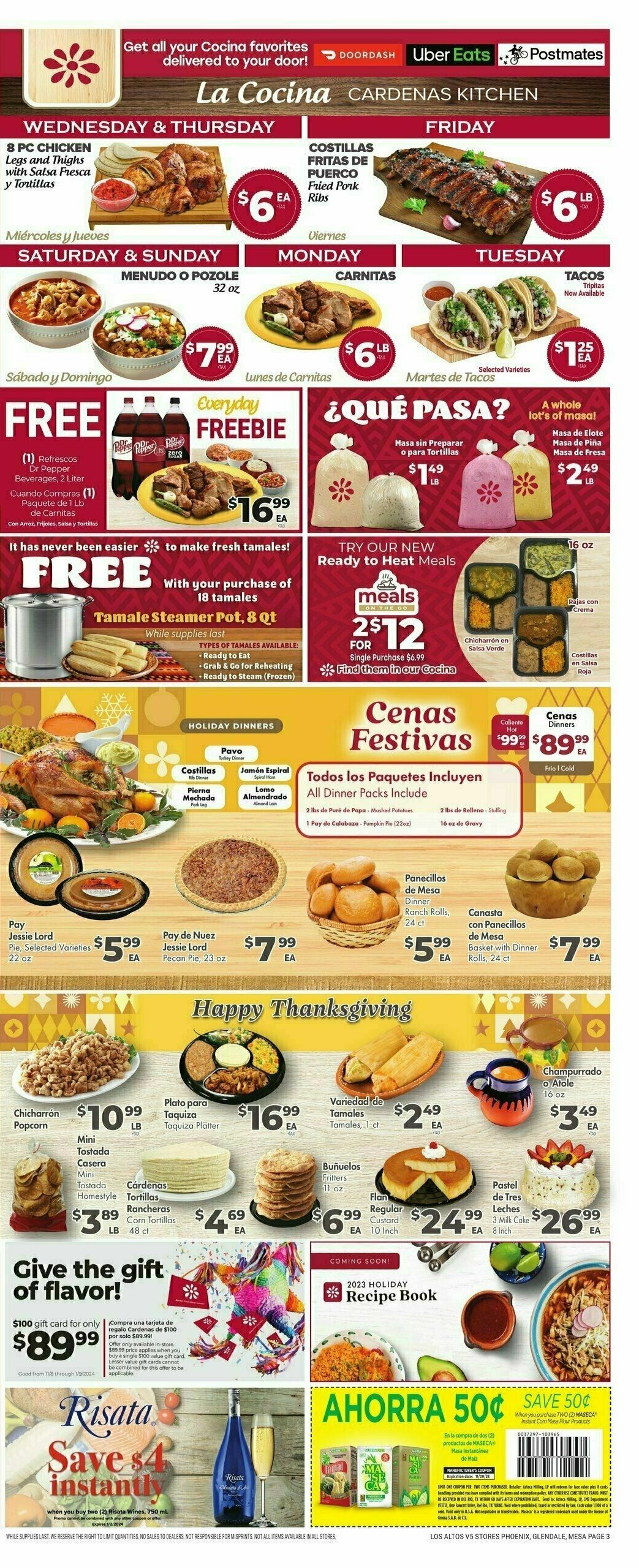 Cardenas Market Weekly Ad from November 22