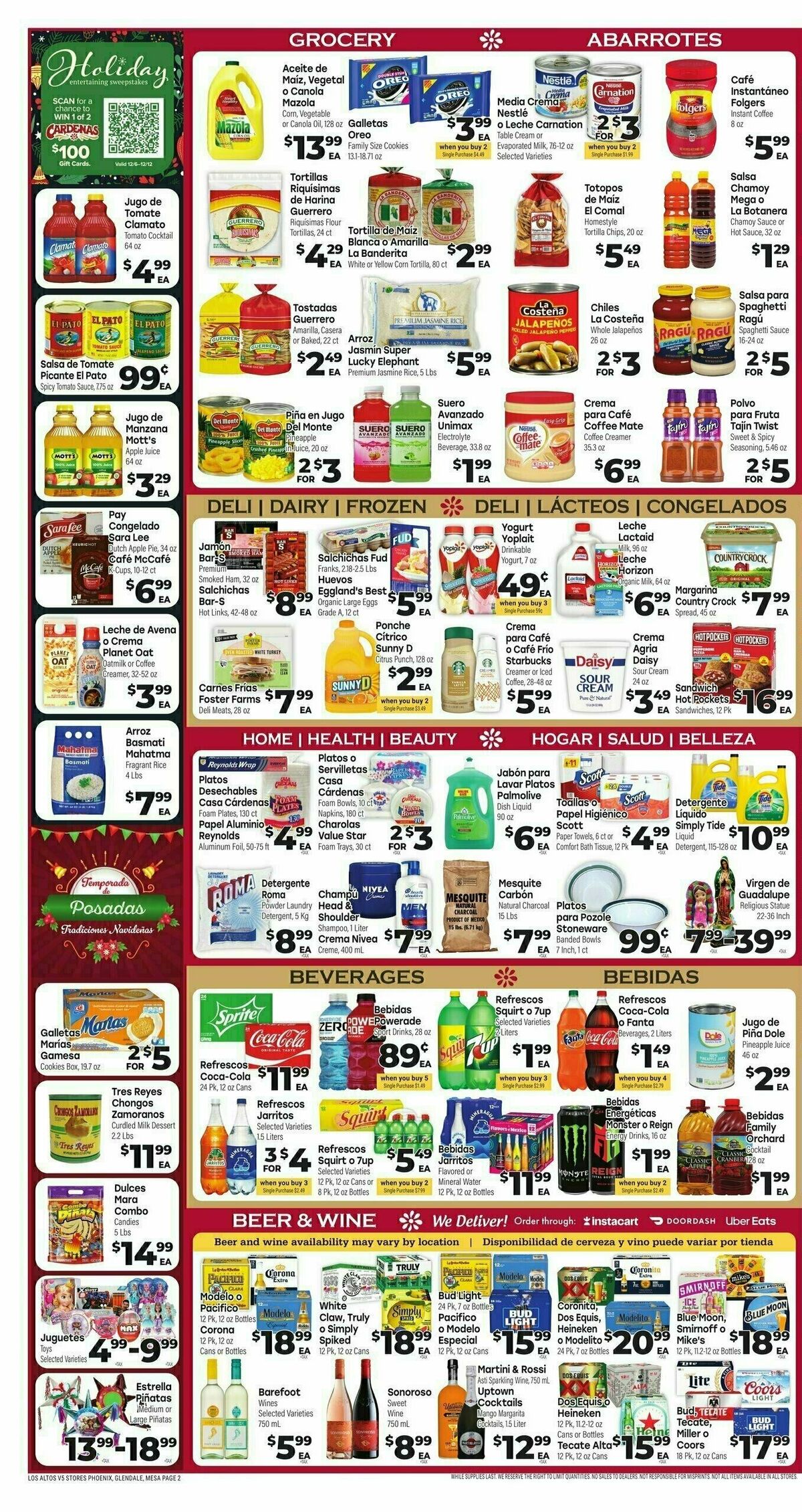 Cardenas Market Weekly Ad from December 6