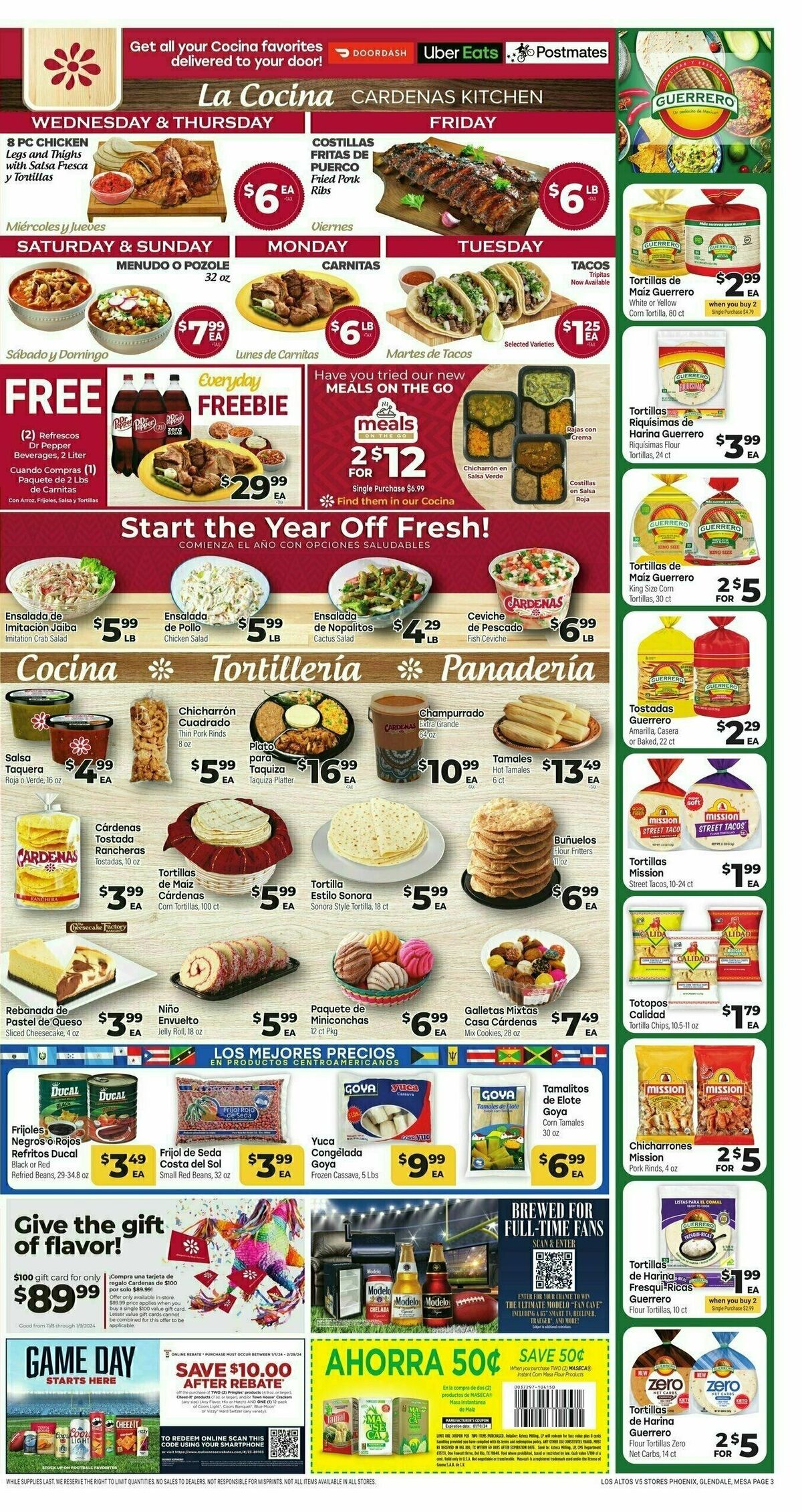 Cardenas Market Weekly Ad from January 3