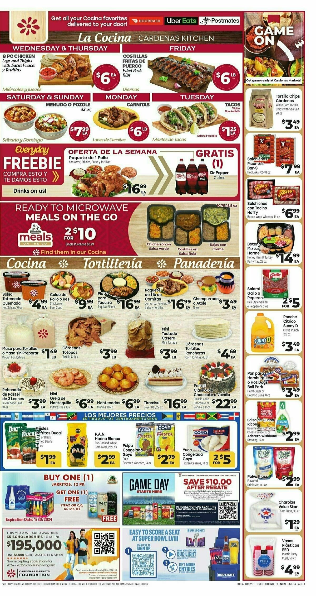 Cardenas Market Weekly Ad from January 24