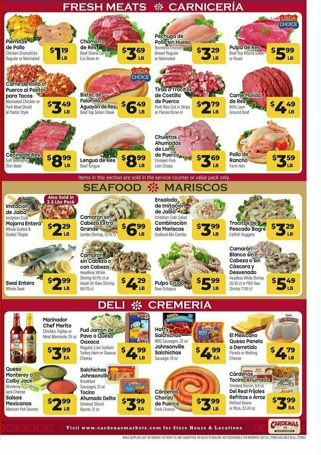 Cardenas Market Weekly Ad from March 20