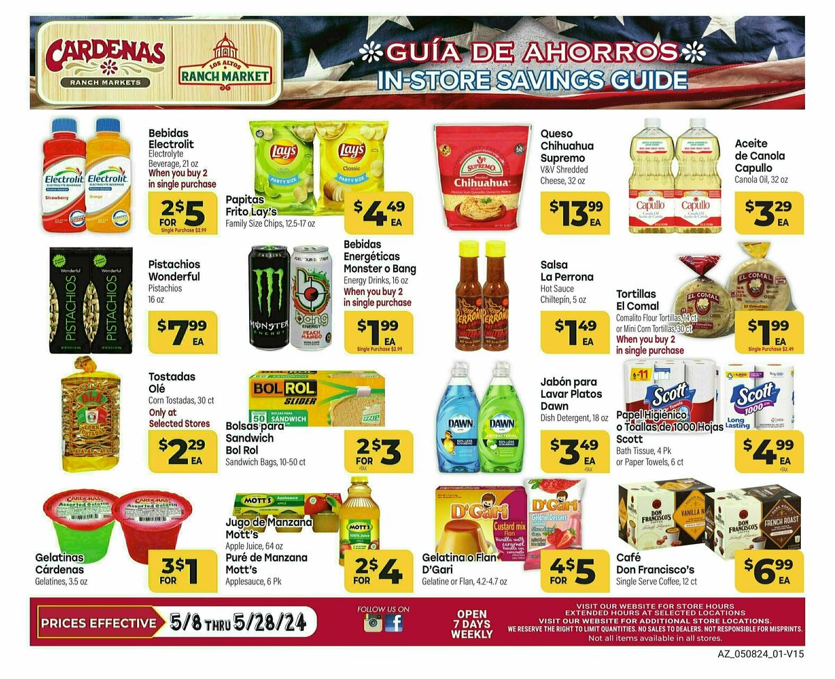 Cardenas Market May Weekly Ad from May 8