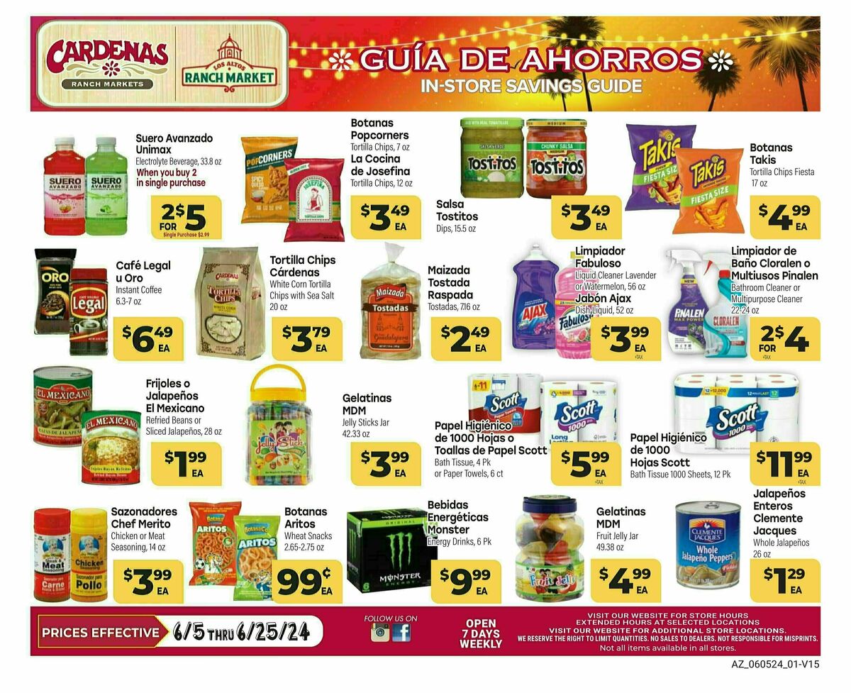 Cardenas Market Weekly Ad from June 5