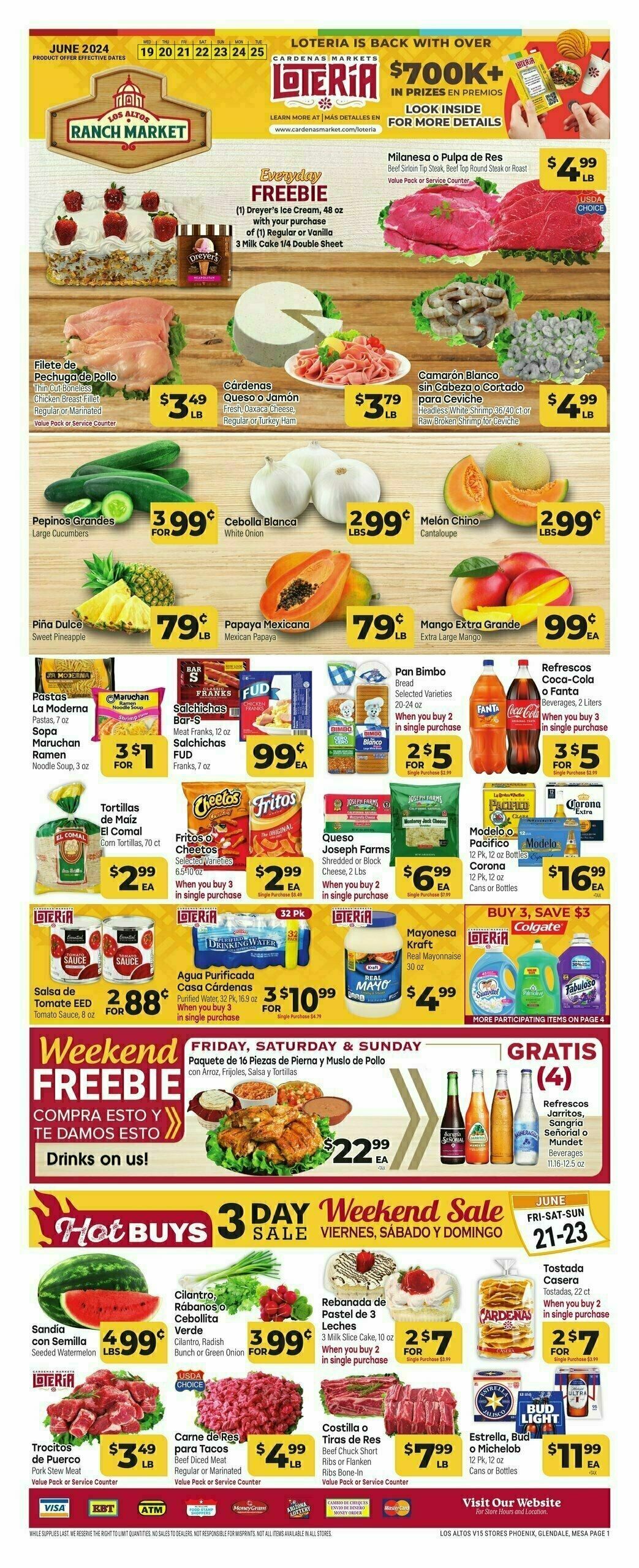 Cardenas Market Weekly Ad from June 19