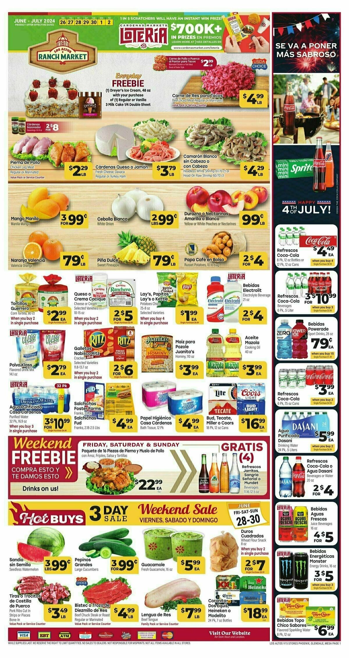 Cardenas Market Weekly Ad from June 26