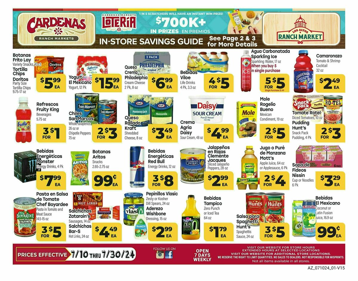 Cardenas Market Weekly Ad from July 10