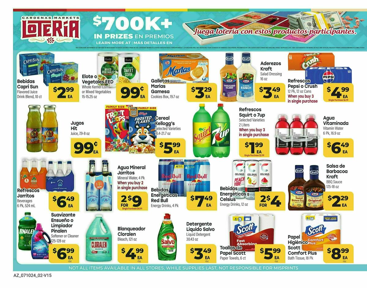 Cardenas Market Weekly Ad from July 10