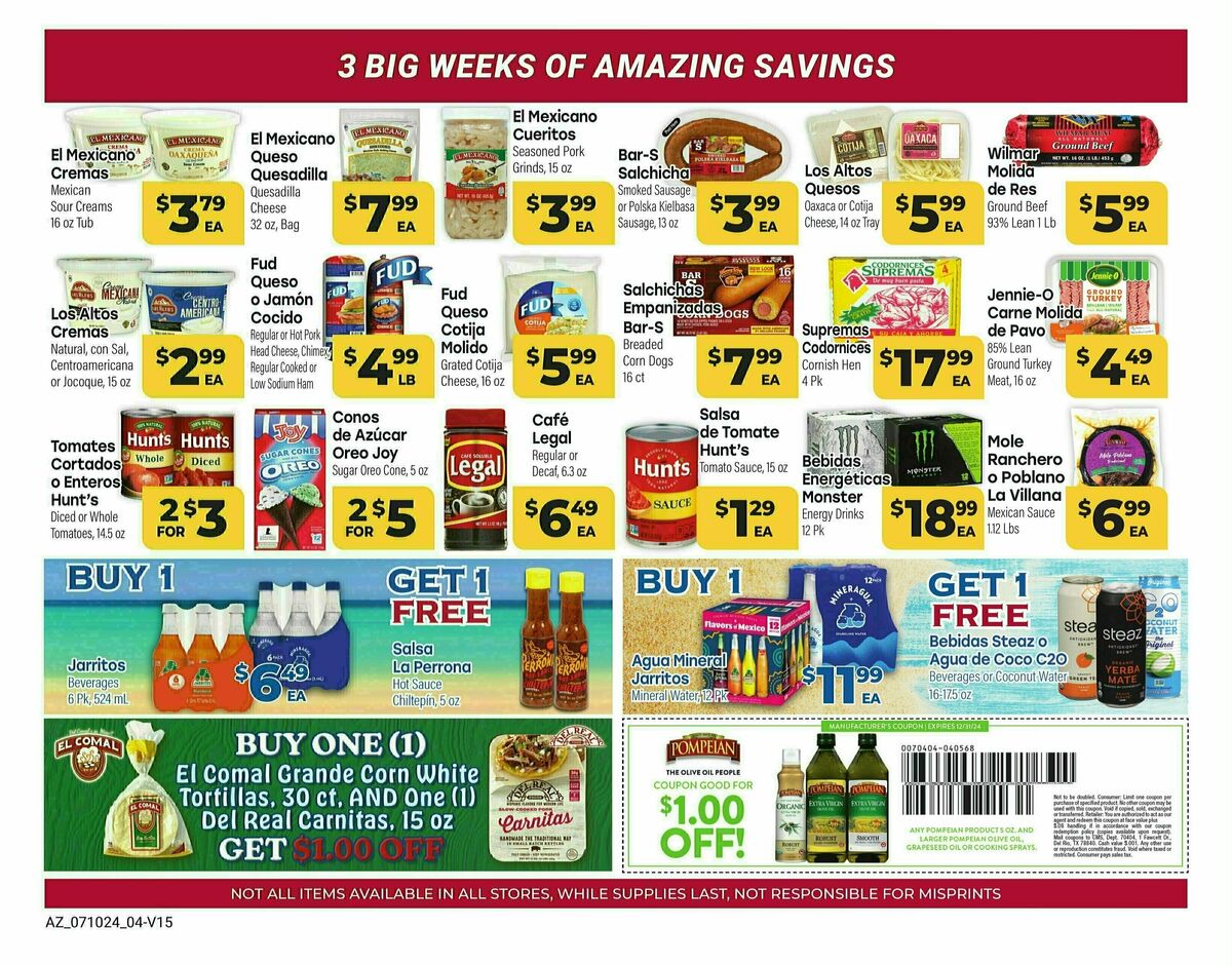 Cardenas Market Weekly Ad from July 10