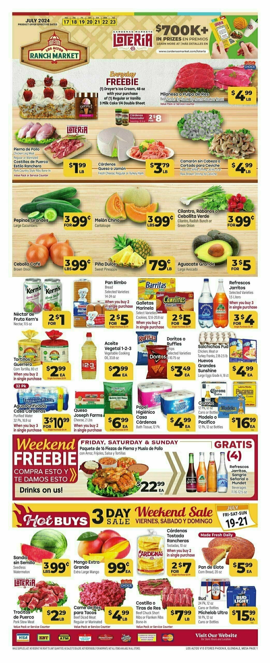 Cardenas Market Weekly Ad from July 17