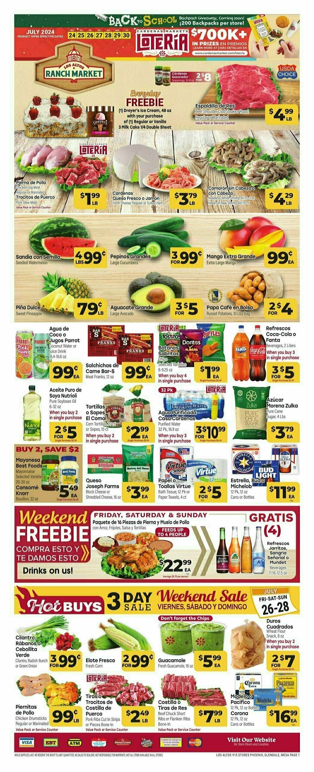 Cardenas Market Weekly Ad from July 24