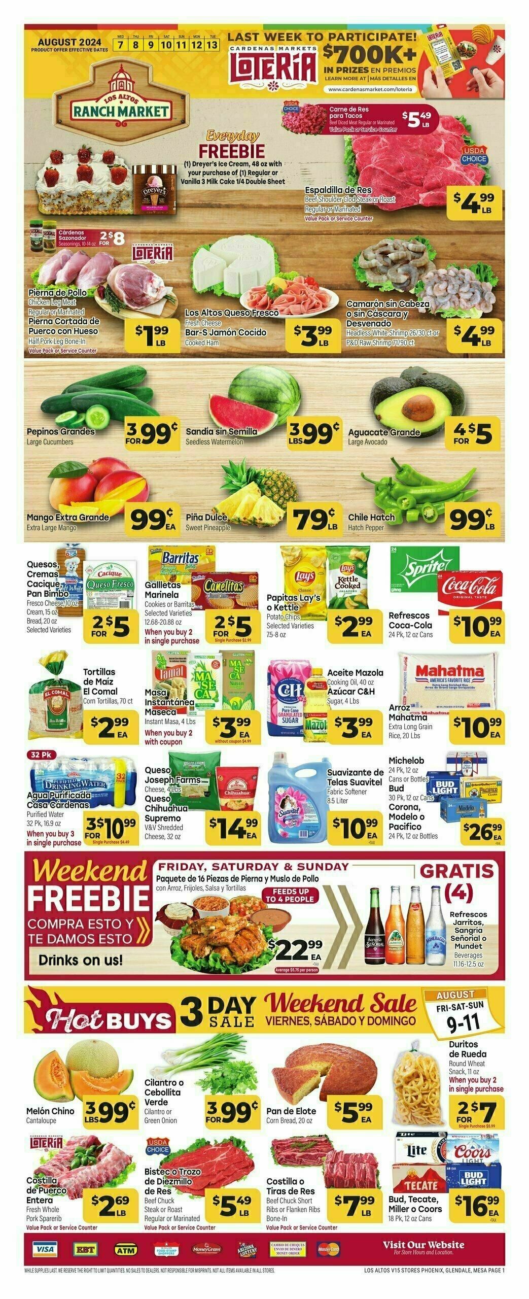 Cardenas Market Weekly Ad from August 7