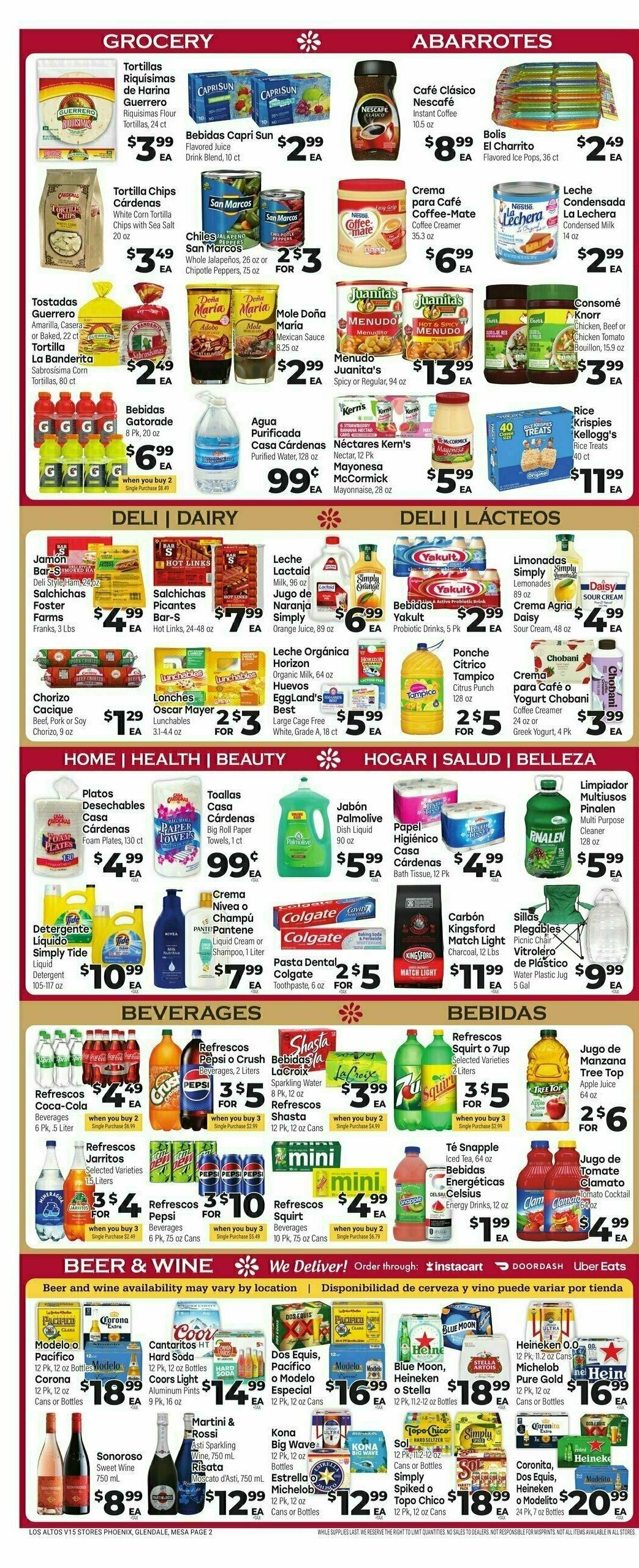 Cardenas Market Weekly Ad from August 7