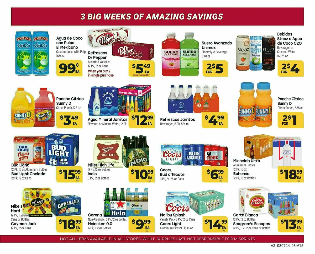 Cardenas Market Weekly Ad from August 7