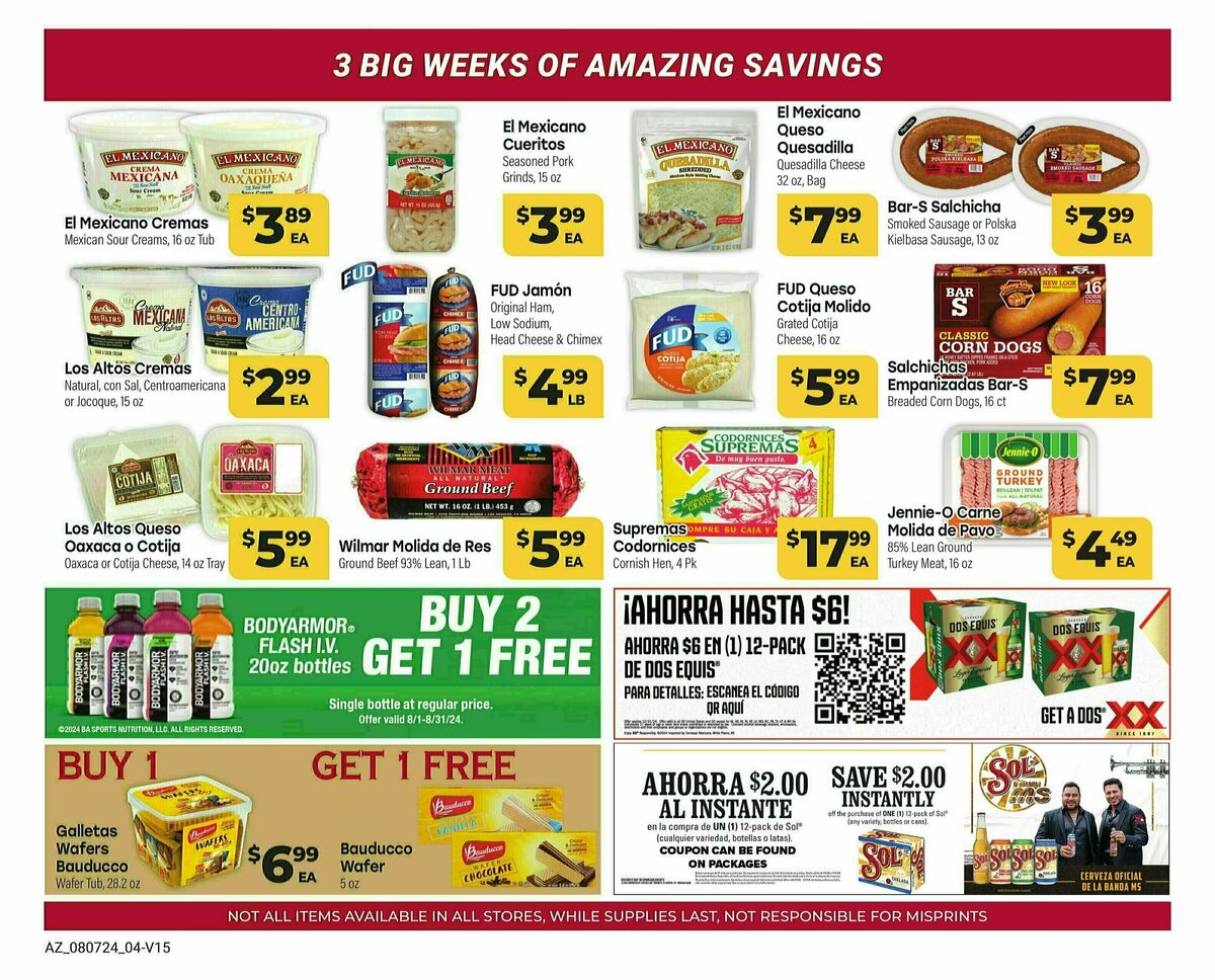 Cardenas Market Weekly Ad from August 7